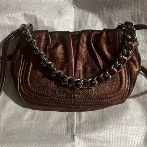 Betsey Johnson Shimmering Copper Crossbody Bag